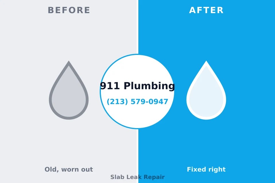 Before and after: plumbing repair Fairfield Plantation, GA
